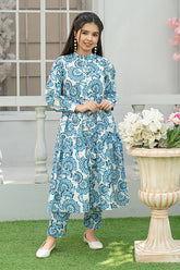 Mahroo Stitched 2 Piece Maxi Summer Collection'2025-T-FRK-002