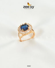 Sapphire Ring Blue - Zeesy Jewellery