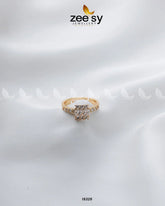 Exclusive Zircon Ring Golden - Zeesy Jewellery