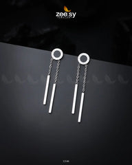 Elegance Earrings Silver - Zeesy Jewellery