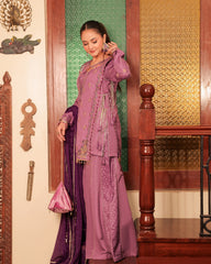 Omal By Komal Stitched 4 Piece Formals Suit-Wafa