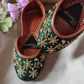 Green Zinnia Women Khussa E014 - Bustangi