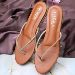 On Your Feets Flip Flop-Kiara (Mustard)