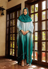Hijabi.Pk Silk Tie Dye Abaya | Serene Threads