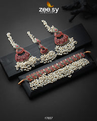 Amaira Chokar Necklace Set Multi - Zeesy Jewellery
