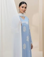 Urban Cut 1 Piece Embroidred Chiffon Kurta ( Lined )