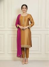 Urban Cut 3 Piece Embroidered Suit