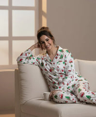 Urban Cut 2 Piece PJ Suit- Cotton Comfy Flannel ( Shirt + Trouser)