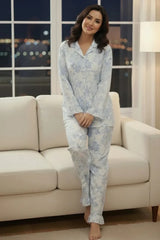 Urban Cut 2 Piece PJ Suit- Cotton Comfy Flannel ( Shirt + Trouser)