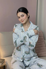Urban Cut Women Pajama Suit Castle & Nature Print
