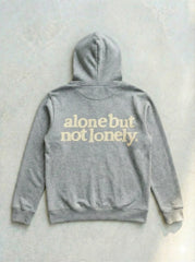 Urban Cut Alone But Not Lonely Hoodie | 100% Premium Cotton