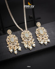 Adella's Necklace Golden White - Zeesy Jewellery