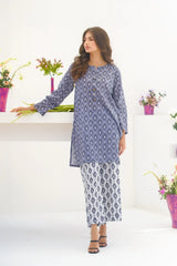 Dhaga Stitched 2 Piece Lawn Suit-Matching separate 0017
