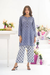 Dhaga Stitched 2 Piece Lawn Suit-Matching separate 0017