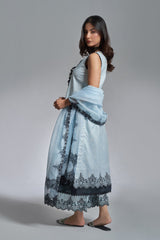 The Affordables By Mariam Malik Unstitched 3 Piece Digital Printed Lawn Collection'2025-Azure Noir