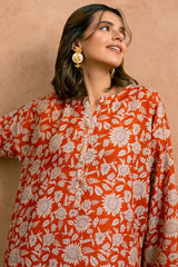 Ayla Studio Stitched PRINTED ESSENTIAL 2PC CO-ORD - Fiesta