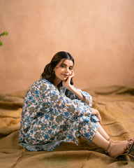 Ayla Studio Stitched PRINTED ESSENTIAL 2PC CO-ORD - Chinoiseries Bliss