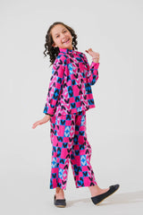 Dhaga Stitched 2 Piece Premium Cambric Kids Suit-Carolina