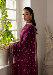 Gulaal Unstitched 3 Piece Emb Chiffon Vol-02 Suit-Zareena