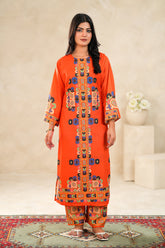 TBC Stitched 2 Piece Printed Summer Suit