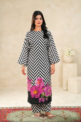 TBC Stitched 2 Piece Printed Summer Suit
