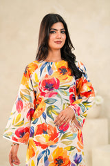 TBC Stitched 2 Piece Printed Summer Suit