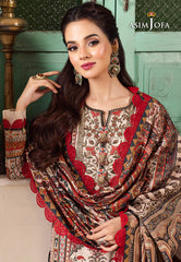 Asim Jofa Rania Pre-Winter '23 Ajrw-22 Designers Stitched Premium Winter Cotton 3 Pcs
