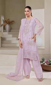 Shamooz Stitched 3 Piece Luxury Festive Eid Collection'2025-Lavender SE-012