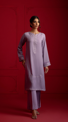 Signature By Najia Zia Stitched 2 Piece Winter Collection'2025-Lavender