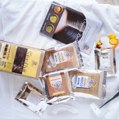 Organic Roots Natural Hair Color Kit | Trio Kit | For Blonde -Light Brown