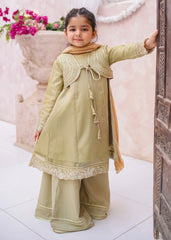 Modest Stitched 3 Piece Eid Edit Vol-02 Suit-10610-Grn