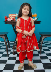 Modest Stitched 3 Piece Festive Formals Kids Suit-Gulabo