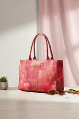 Fineur Canvas Tote Crimson
