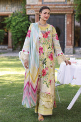 Elaf Prints Unstitched 3 Piece Printed Chikankari Lawn Suit-ECK-06-A-Sunshine Bouquet