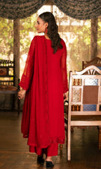 Shamooz Stitched 3 Piece Formals Collection'2025-Barn Red SE-041