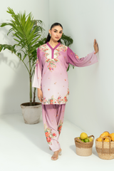 Raha By Amal Stitched Co Ords Cambric Vol-01 Collection'2025-Lavender