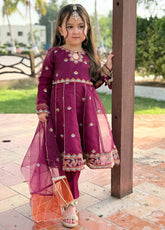 Modest Stitched 3 Piece Luxury Formals Suit-Bahaar