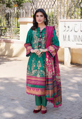 Asim Jofa Arabic Lawn Ajpl-04 Printed Arabic Lawn 3 Pcs