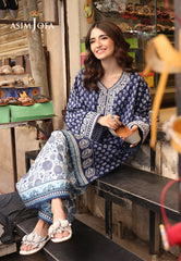 Asim Jofa Eid Signature Ajubf-28 Printed Embroidered Lawn 2 Pcs