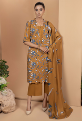 Zara By Humdum Unstitched 3 Piece Winter Collection'2024-D-08