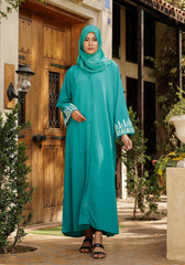 Hijabi.Pk Sea Breeze Finesse Abaya - Signature