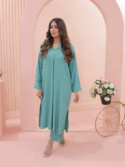 Tng By Md Solid Co Ords Collection-Saya (Ice Green)