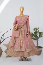 Saira Sultana Stitched Wedding Formals Suit-Muneeha-T Pink