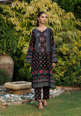 Tribal Charm - 2 PC Stitched Lawn Suit - Zarasi.pk