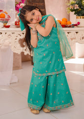 Modest Stitched 3 Piece Eid Edit Vol-02 Suit-10580-Grn