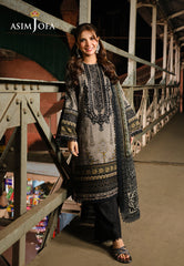 Asim Jofa Eid Signature Ajubf-51 Printed Embroidered Lawn 3 Pcs