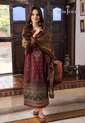 Asim Jofa Rania Pre-Winter '23 Ajrw-11 Designers Stitched Premium Winter Cotton 3 Pcs