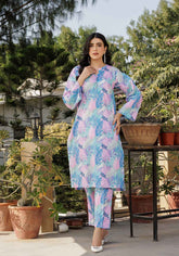 Dreamy - 2 PC Stitched Lawn Suit - Zarasi.pk