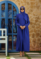 Hijabi.Pk Cobalt Grace Abaya - Skyline