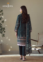 Asim Jofa Essential Pret Drop 8 Ajpb-169 Printed Arabic Lawn 3Pcs